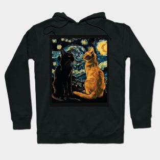 Cat Starry Night Inspiration Hoodie